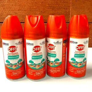 Off! Family Care Insect Repellent Smooth & Dry Bundle Set Of 4 Outdoor Camping
